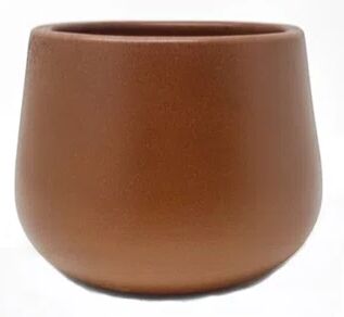 Latitude Run Elraine Ceramic Plant Pot Latitude Run Colour: Brown, Size: 23.5cm H x 29cm W x 29cm D  - Size: Super King - 2 Standard Pillowcases