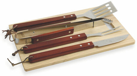 Symple Stuff Summerville Wooden Cutting Board Grilling Tool Set Symple Stuff  - Size: 100000cm H X 300000cm W X 1cm D Symple Stuff Summerville Wooden Cutting Board Grilling Tool Set Symple Stuff  - Size: 100000cm H X 300000cm W X 1cm D
