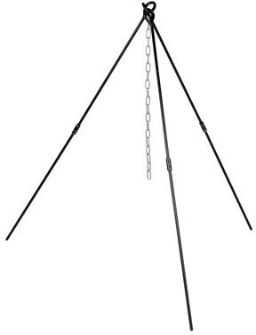 Dakota Fields Trevino Outdoor Dividable Cooking Tripod Dakota Fields  - Size: 95cm H X 55cm W X 55cm D Dakota Fields Trevino Outdoor Dividable Cooking Tripod Dakota Fields  - Size: 95cm H X 55cm W X 55cm D