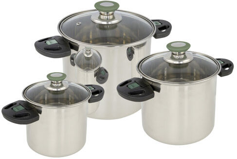 Symple Stuff Crisler 3 Piece Pot Set with Lid Symple Stuff  - Size: 75cm H X 63cm W X 67cm D Symple Stuff Crisler 3 Piece Pot Set with Lid Symple Stuff  - Size: 75cm H X 63cm W X 67cm D