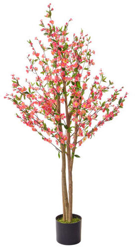 The Seasonal Aisle 150cm Artificial Cherry Blossom Tree in Pot Liner The Seasonal Aisle Flower Colour: Pink  - Size: 29cm H x 21cm W x 21cm D The Seasonal Aisle 150cm Artificial Cherry Blossom Tree in Pot Liner The Seasonal Aisle Flower Colour: Pink  - Size: 29cm H x 21cm W x 21cm D