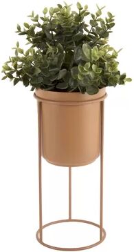 Present Time Tub Metal Plant Pot Present Time Colour: Brown 212 cm H x 120 cm W x 62 cm D Present Time Tub Metal Plant Pot Present Time Colour: Brown 212 cm H x 120 cm W x 62 cm D