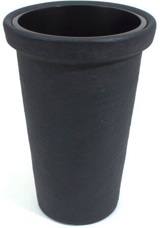Dakota Fields Johnsen Plastic Plant Pot Dakota Fields Size: 79cm H x 48cm W x 48cm D, Colour: Anthracite  - Size: 10cm H X 10cm W X 10cm D Dakota Fields Johnsen Plastic Plant Pot Dakota Fields Size: 79cm H x 48cm W x 48cm D, Colour: Anthracite  - Size: 10cm H X 10cm W X 10cm D