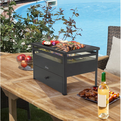 Dakota Fields Sol 72 Outdoor 51cm Charcoal BBQ Dakota Fields  - Size: Super King (6') Dakota Fields Sol 72 Outdoor 51cm Charcoal BBQ Dakota Fields  - Size: Super King (6')