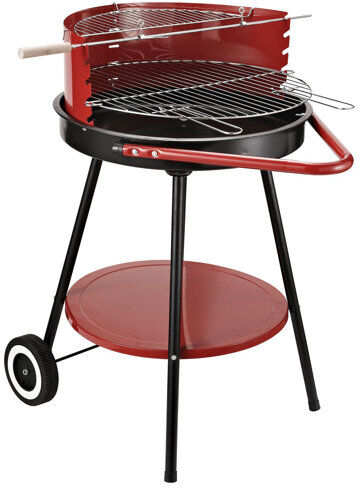 Symple Stuff Charcoal Barbecue with Windshield Symple Stuff  - Size: 76cm H X 134cm W X 59cm D Symple Stuff Charcoal Barbecue with Windshield Symple Stuff  - Size: 76cm H X 134cm W X 59cm D