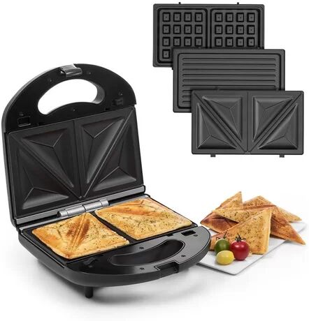 Klarstein Trilit 3 in 1 Sandwich Maker Klarstein  - Size: 46cm H X 57cm W X 63cm D Klarstein Trilit 3 in 1 Sandwich Maker Klarstein  - Size: 46cm H X 57cm W X 63cm D