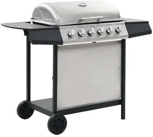 Symple Stuff 63.5cm Stainless Steel 6-Burner Portable Liquid Propane Barbecue Grill Symple Stuff  - Size: 118cm H X 132cm W X 61cm D Symple Stuff 63.5cm Stainless Steel 6-Burner Portable Liquid Propane Barbecue Grill Symple Stuff  - Size: 118cm H X 132cm W X 61cm D