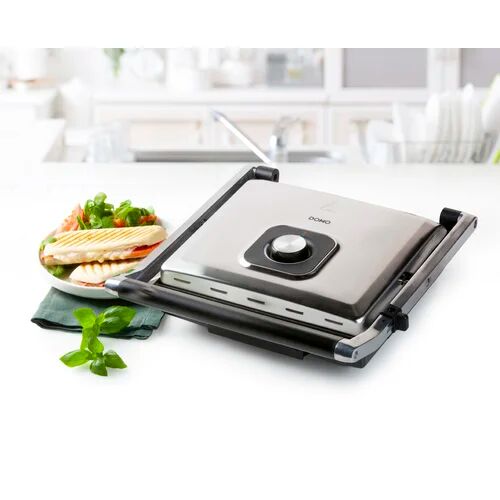 Domo Electric Grill with Lid Domo 10cm H X 53cm W X 32cm D Domo Electric Grill with Lid Domo 10cm H X 53cm W X 32cm D