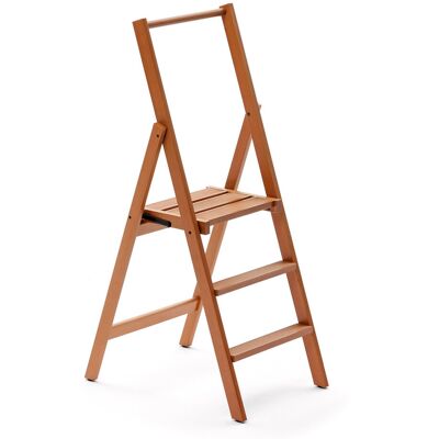 Union Rustic Bella 3.80 ft Wood Step Ladder with 265 lb. Load Capacity Cherry Wood 300cm H Union Rustic Bella 3.80 ft Wood Step Ladder with 265 lb. Load Capacity Cherry Wood 300cm H