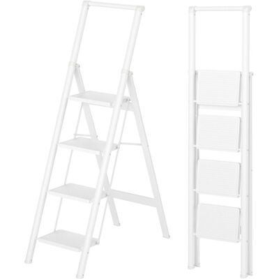 WFX Utility 4 - Step Lightweight Folding Step Ladder White 300cm H WFX Utility 4 - Step Lightweight Folding Step Ladder White 300cm H