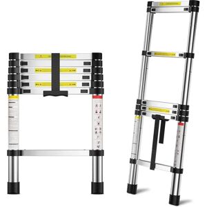 WFX Utility 7 - Step Aluminium Folding Extension Ladder gray 320.0 H x 45.0 W x 25.0 D cm