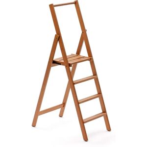 Union Rustic Bella 4.62 ft Wood Step Ladder with 265 lb. Load Capacity brown 14100.0 H x 48.0 W x 77.0 D cm