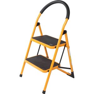 WFX Utility Balltown 2 - Step Steel Step Stool black/gray/yellow 90.93 H x 45.97 W x 49.02 D cm