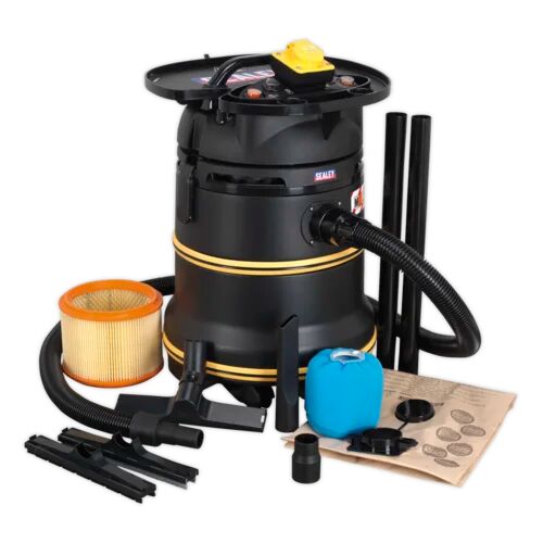 Sealey Plastic Bagless Cylinder Vacuum Cleaner with Auto Start Sealey  - Size: 58cm H X 30cm W X 31cm D Sealey Plastic Bagless Cylinder Vacuum Cleaner with Auto Start Sealey  - Size: 58cm H X 30cm W X 31cm D