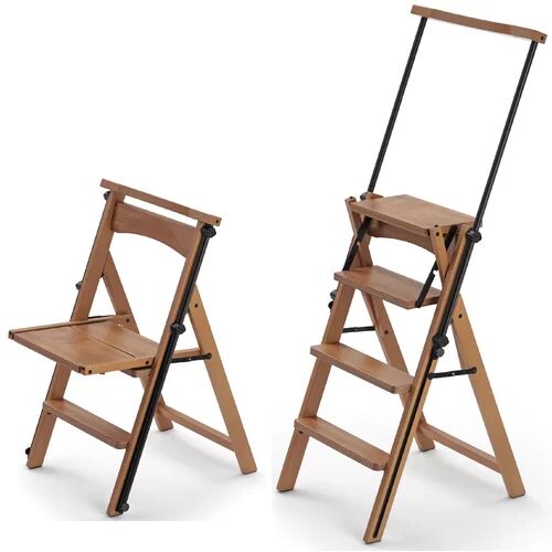 Union Rustic Bella 2.75 ft Wood Step Ladder with 265 lb. Load Capacity Union Rustic  - Size: Union Rustic Bella 2.75 ft Wood Step Ladder with 265 lb. Load Capacity Union Rustic  - Size:
