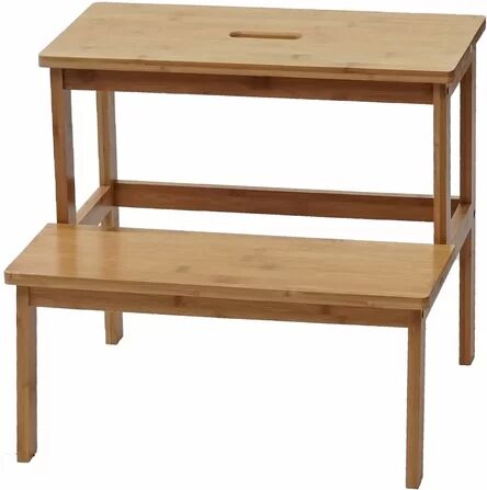 Marlow Home Co. Duenas 2-Step Wooden Step Stool Marlow Home Co.  - Size: 185cm H X 450cm W X 210cm D Marlow Home Co. Duenas 2-Step Wooden Step Stool Marlow Home Co.  - Size: 185cm H X 450cm W X 210cm D