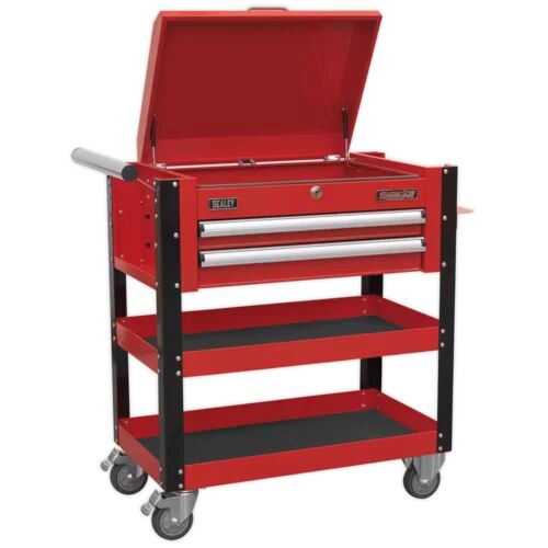 Sealey Heavy Duty Mobile Tool Trolley Sealey Colour: Red  - Size: 32cm H X 56cm W X 35cm D Sealey Heavy Duty Mobile Tool Trolley Sealey Colour: Red  - Size: 32cm H X 56cm W X 35cm D