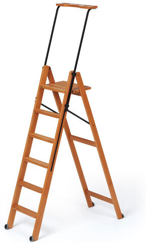 Union Rustic Bella 6.56 ft Wood Step Ladder with 265 lb. Load Capacity Union Rustic  - Size: Union Rustic Bella 6.56 ft Wood Step Ladder with 265 lb. Load Capacity Union Rustic  - Size: