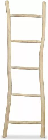 Bay Isle Home Whitmore 4.92 ft Wood Straight Ladder Bay Isle Home  - Size: 180cm H X 30cm W X 65cm D