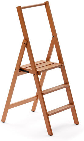 Union Rustic Bella 3.80 ft Wood Step Ladder with 265 lb. Load Capacity Union Rustic  - Size: Union Rustic Bella 3.80 ft Wood Step Ladder with 265 lb. Load Capacity Union Rustic  - Size: