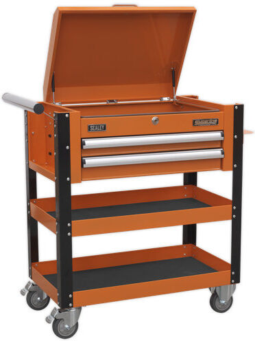 Sealey Heavy Duty Mobile Tool Trolley Sealey Colour: Orange  - Size: Medium Sealey Heavy Duty Mobile Tool Trolley Sealey Colour: Orange  - Size: Medium