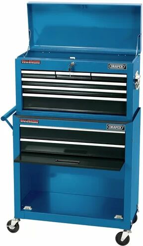 Draper 24'' H x 13'' W x 39'' D Combined Roller Cab and Chest Draper  - Size: 125cm H X 487cm W X 9cm D