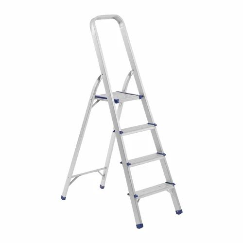 Symple Stuff 4-Step Folding 5.12 ft Aluminium Step Ladder with 331 lb. Load Capacity Symple Stuff Symple Stuff 4-Step Folding 5.12 ft Aluminium Step Ladder with 331 lb. Load Capacity Symple Stuff