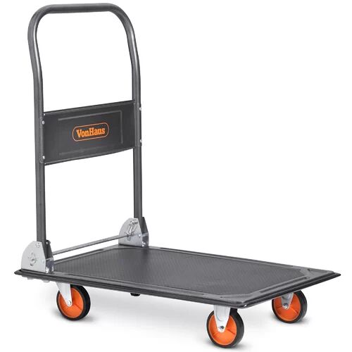 VonHaus 150kg Capacity Platform Truck - Multi-Functional Folding Platform Truck for Easy Transportation / Heavy Lifting VonHaus  - Size: 26cm W X 23cm D