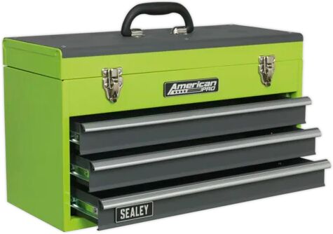 Sealey 11.81" H x 20.08" W x 8.86" D Portable Tool Chest Sealey Finish: Green/Grey  - Size: 72cm H X 49cm W X 28cm D Sealey 11.81" H x 20.08" W x 8.86" D Portable Tool Chest Sealey Finish: Green/Grey  - Size: 72cm H X 49cm W X 28cm D