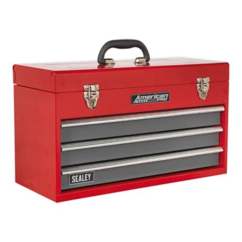 Sealey 11.81" H x 20.08" W x 8.86" D Portable Tool Chest Sealey Finish: Red/Grey  - Size: 32cm H X 76cm W X 35cm D
