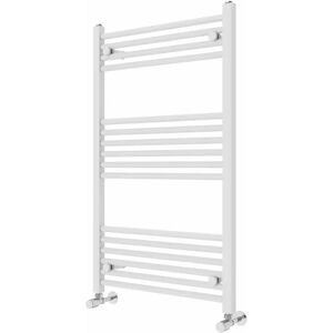 Rebrilliant Wiest Straight Heated Towel Rail Radiator Bathroom Ladder Warmer white 100.0 H x 60.0 W x 3.0 D cm