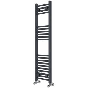Rebrilliant Wiest Straight Heated Towel Rail Radiator Bathroom Ladder Warmer Anthracite 120cm H x 30cm W x 3cm D Rebrilliant Wiest Straight Heated Towel Rail Radiator Bathroom Ladder Warmer Anthracite 120cm H x 30cm W x 3cm D