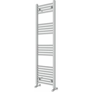 Rebrilliant Wiest Straight Heated Towel Rail Radiator Bathroom Ladder Warmer Chrome 140cm H x 40cm W x 3cm D Rebrilliant Wiest Straight Heated Towel Rail Radiator Bathroom Ladder Warmer Chrome 140cm H x 40cm W x 3cm D