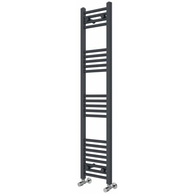 Rebrilliant Wiest Straight Heated Towel Rail Radiator Bathroom Ladder Warmer Anthracite 140cm H x 30cm W x 3cm D Rebrilliant Wiest Straight Heated Towel Rail Radiator Bathroom Ladder Warmer Anthracite 140cm H x 30cm W x 3cm D