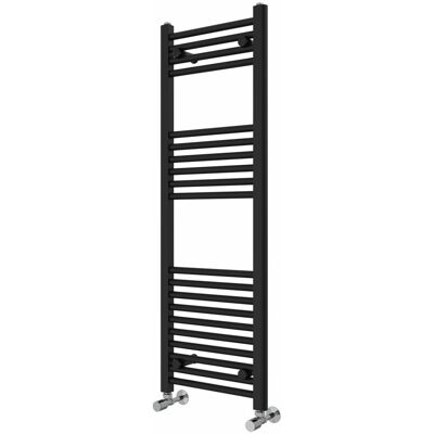 Rebrilliant Wiest Straight Heated Towel Rail Radiator Bathroom Ladder Warmer Black 120cm H x 40cm W x 3cm D Rebrilliant Wiest Straight Heated Towel Rail Radiator Bathroom Ladder Warmer Black 120cm H x 40cm W x 3cm D