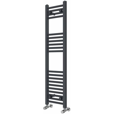 Rebrilliant Wiest Straight Heated Towel Rail Radiator Bathroom Ladder Warmer Anthracite 120cm H x 30cm W x 3cm D Rebrilliant Wiest Straight Heated Towel Rail Radiator Bathroom Ladder Warmer Anthracite 120cm H x 30cm W x 3cm D