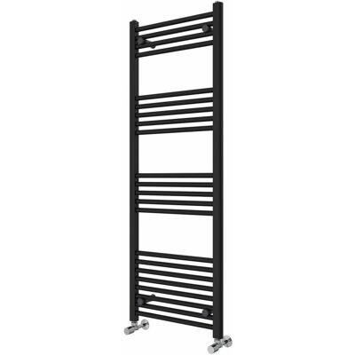 Rebrilliant Wiest Straight Heated Towel Rail Radiator Bathroom Ladder Warmer Black 140cm H x 50cm W x 3cm D Rebrilliant Wiest Straight Heated Towel Rail Radiator Bathroom Ladder Warmer Black 140cm H x 50cm W x 3cm D