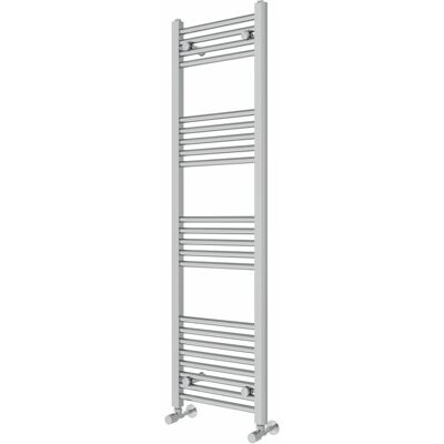 Rebrilliant Wiest Straight Heated Towel Rail Radiator Bathroom Ladder Warmer Chrome 140cm H x 40cm W x 3cm D Rebrilliant Wiest Straight Heated Towel Rail Radiator Bathroom Ladder Warmer Chrome 140cm H x 40cm W x 3cm D