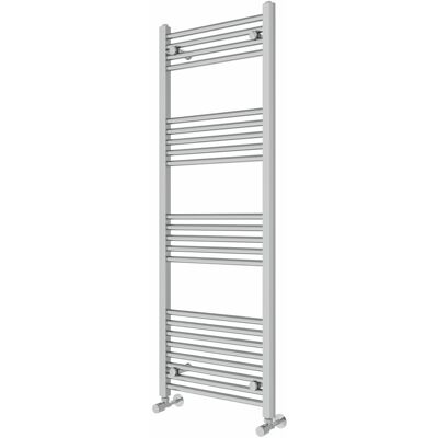 Rebrilliant Wiest Straight Heated Towel Rail Radiator Bathroom Ladder Warmer Chrome 140cm H x 50cm W x 3cm D Rebrilliant Wiest Straight Heated Towel Rail Radiator Bathroom Ladder Warmer Chrome 140cm H x 50cm W x 3cm D