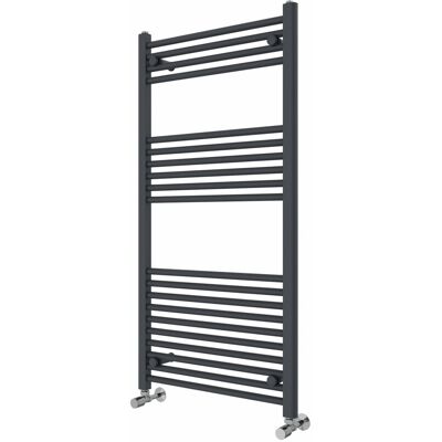Rebrilliant Wiest Straight Heated Towel Rail Radiator Bathroom Ladder Warmer Anthracite 120cm H x 60cm W x 3cm D Rebrilliant Wiest Straight Heated Towel Rail Radiator Bathroom Ladder Warmer Anthracite 120cm H x 60cm W x 3cm D