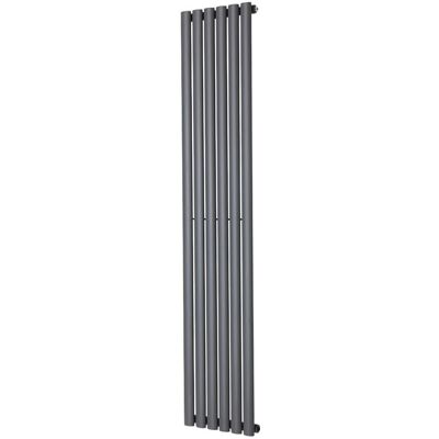 Belfry Heating Shoshana Vertical Oval Panel Radiator Anthracite 180cm H x 35.4cm W Belfry Heating Shoshana Vertical Oval Panel Radiator Anthracite 180cm H x 35.4cm W