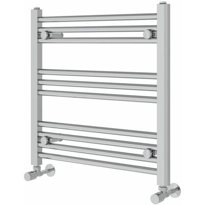 Rebrilliant Wiest Straight Heated Towel Rail Radiator Bathroom Ladder Warmer Chrome 60cm H x 60cm W x 3cm D Rebrilliant Wiest Straight Heated Towel Rail Radiator Bathroom Ladder Warmer Chrome 60cm H x 60cm W x 3cm D