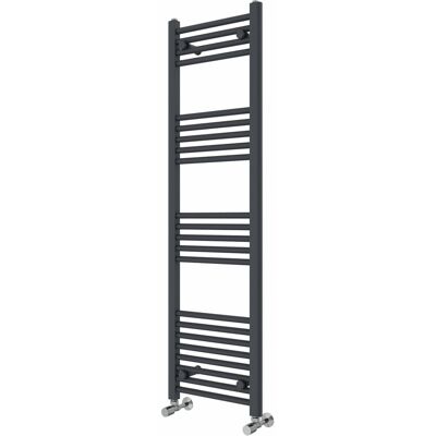 Rebrilliant Wiest Straight Heated Towel Rail Radiator Bathroom Ladder Warmer Anthracite 140cm H x 40cm W x 3cm D Rebrilliant Wiest Straight Heated Towel Rail Radiator Bathroom Ladder Warmer Anthracite 140cm H x 40cm W x 3cm D