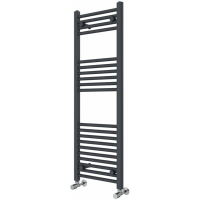 Rebrilliant Wiest Straight Heated Towel Rail Radiator Bathroom Ladder Warmer Anthracite 120cm H x 40cm W x 3cm D Rebrilliant Wiest Straight Heated Towel Rail Radiator Bathroom Ladder Warmer Anthracite 120cm H x 40cm W x 3cm D
