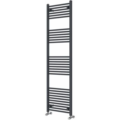 Rebrilliant Wiest Straight Heated Towel Rail Radiator Bathroom Ladder Warmer Anthracite 180cm H x 50cm W x 3cm D Rebrilliant Wiest Straight Heated Towel Rail Radiator Bathroom Ladder Warmer Anthracite 180cm H x 50cm W x 3cm D