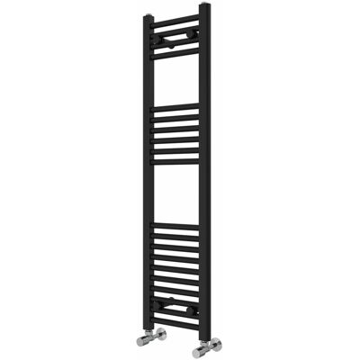 Rebrilliant Wiest Straight Heated Towel Rail Radiator Bathroom Ladder Warmer Black 120cm H x 30cm W x 3cm D Rebrilliant Wiest Straight Heated Towel Rail Radiator Bathroom Ladder Warmer Black 120cm H x 30cm W x 3cm D