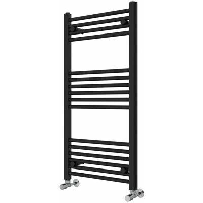 Rebrilliant Wiest Straight Heated Towel Rail Radiator Bathroom Ladder Warmer Black 100cm H x 50cm W x 3cm D Rebrilliant Wiest Straight Heated Towel Rail Radiator Bathroom Ladder Warmer Black 100cm H x 50cm W x 3cm D