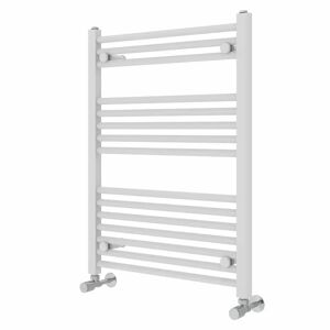 Rebrilliant Wiest Straight Heated Towel Rail Radiator Bathroom Ladder Warmer white 80.0 H x 60.0 W x 3.0 D cm
