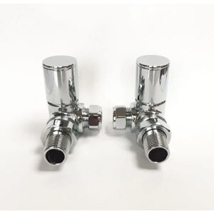 Symple Stuff Anthracite Corner Radiator Valves - Pair gray 7.4 H x 4.0 W x 5.0 D cm