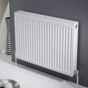 K-Rad Kompact Horizontal Standard Radiator gray/white 60.0 H x 40.0 W x 10.5 D cm